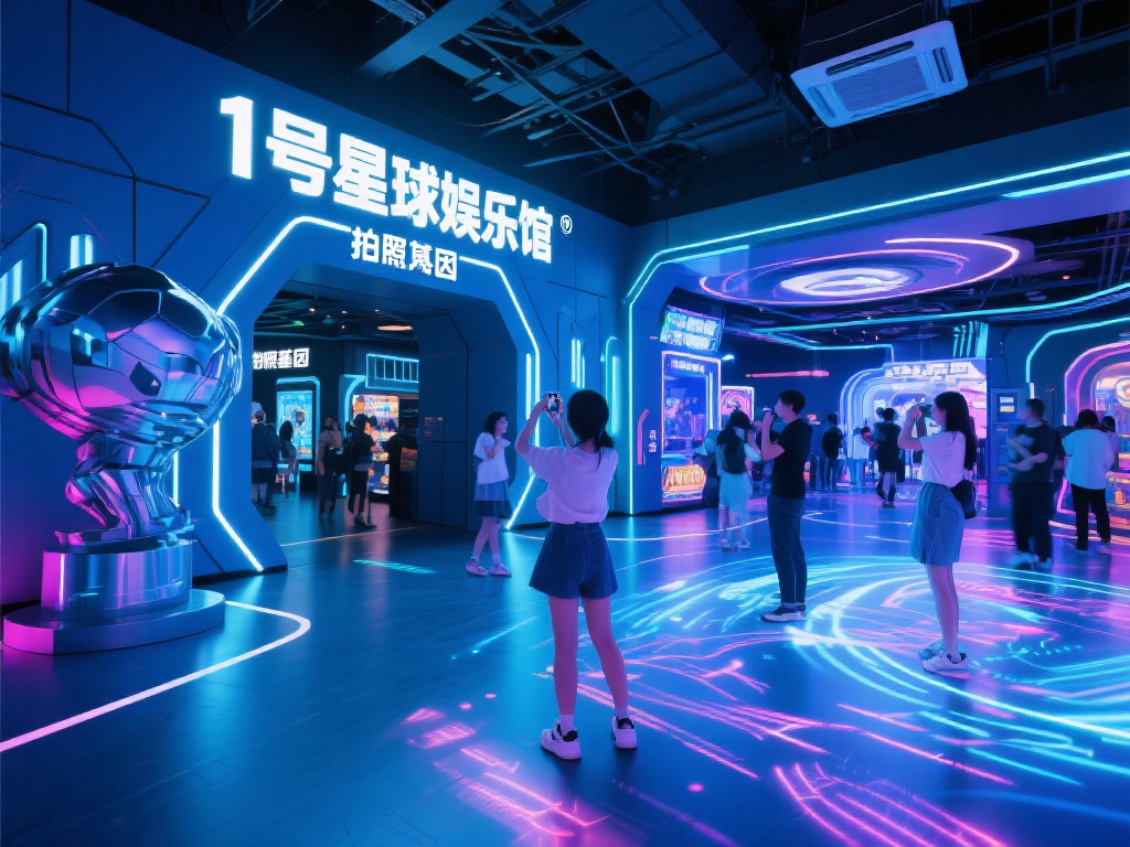 不得不说，壹号星球娱乐馆的设计本身就极具“拍照基因